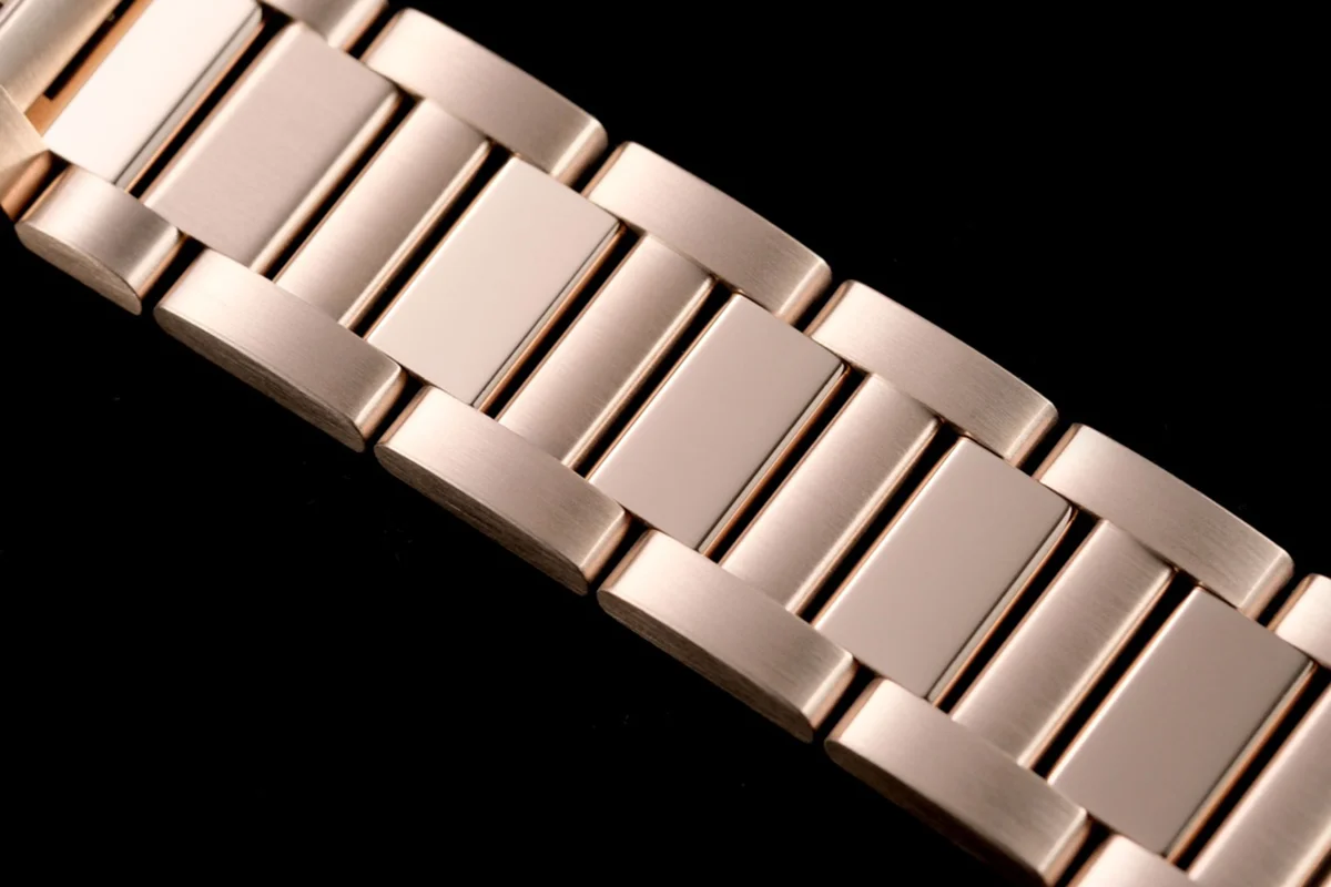 Pasha de Cartier White Dial 35mm With Diamond Bezel in Rose Gold