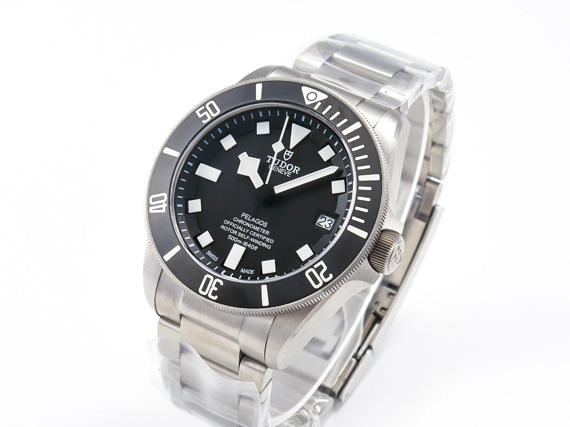 Pelagos Titanium Black Ceramic XF 1:1 Best Edition Black Dial on Titanium Bracelet A2824