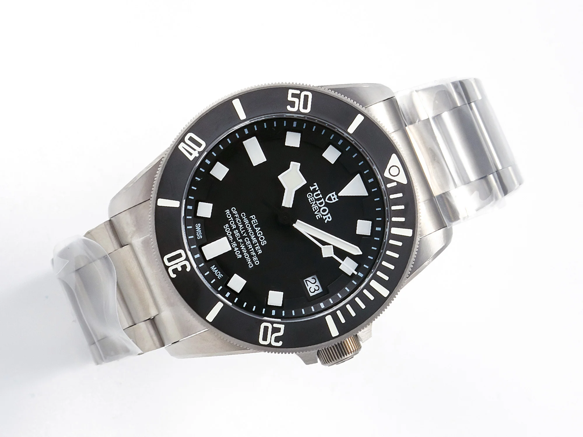 Pelagos Titanium Black Ceramic XF 1:1 Best Edition Black Dial on Titanium Bracelet A2824