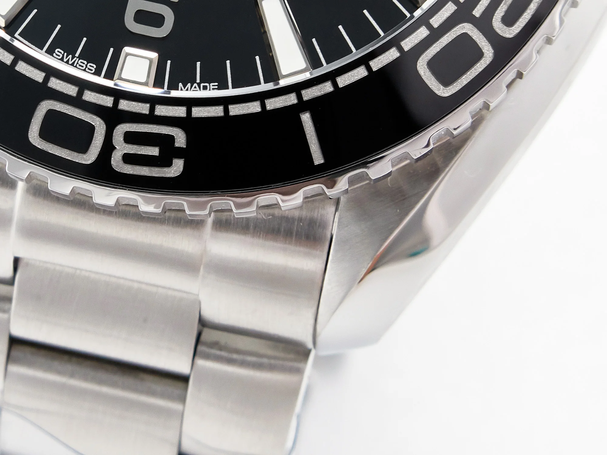 Planet Ocean 600M 39.5mm VSF 1:1 Best Edition Black Dial Black Ceramic Bezel on SS Bracelet A8800