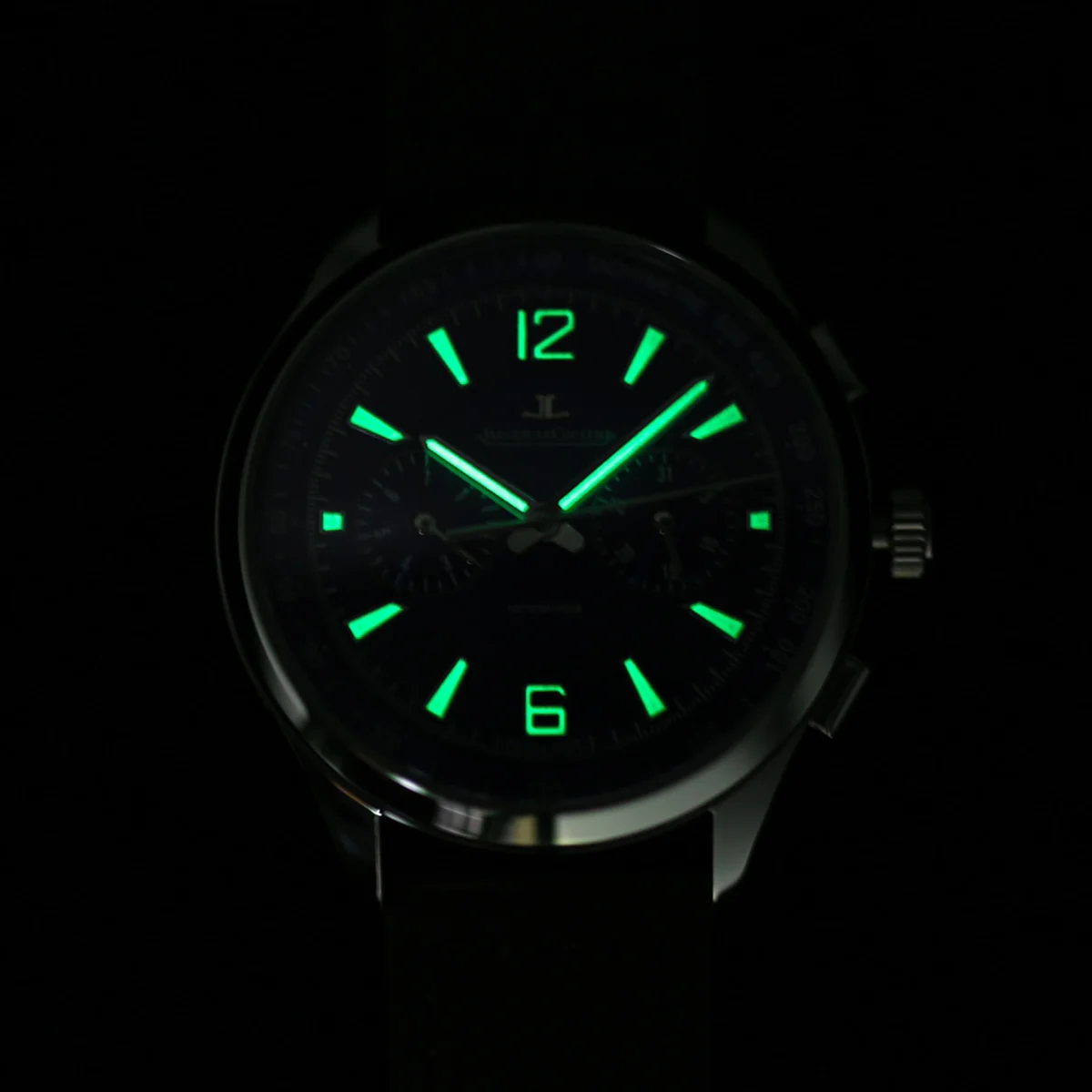 Polaris Chronograph Black Dial in Pink Gold Ref. Q9022450
