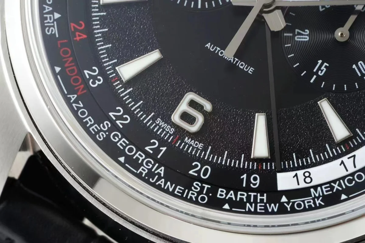 Polaris Chronograph Worldtime Black Dial Ref. Q905T470