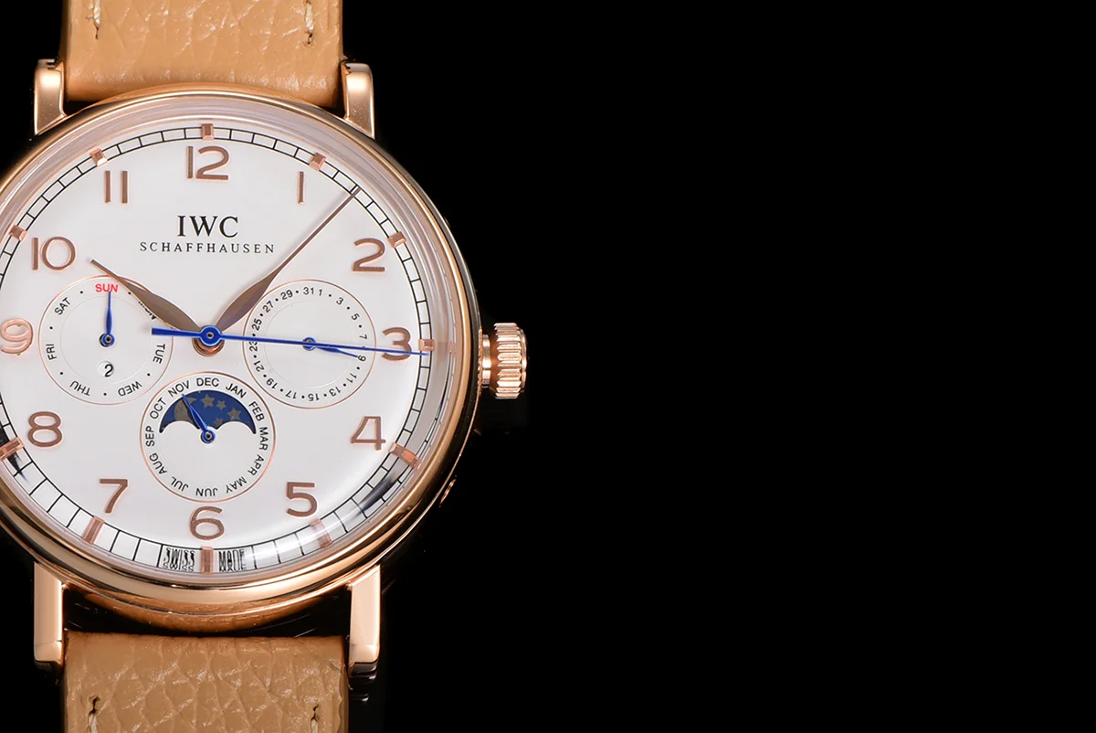 Portofino Perpetual Calendar IW3446 White Dial in Rose Gold