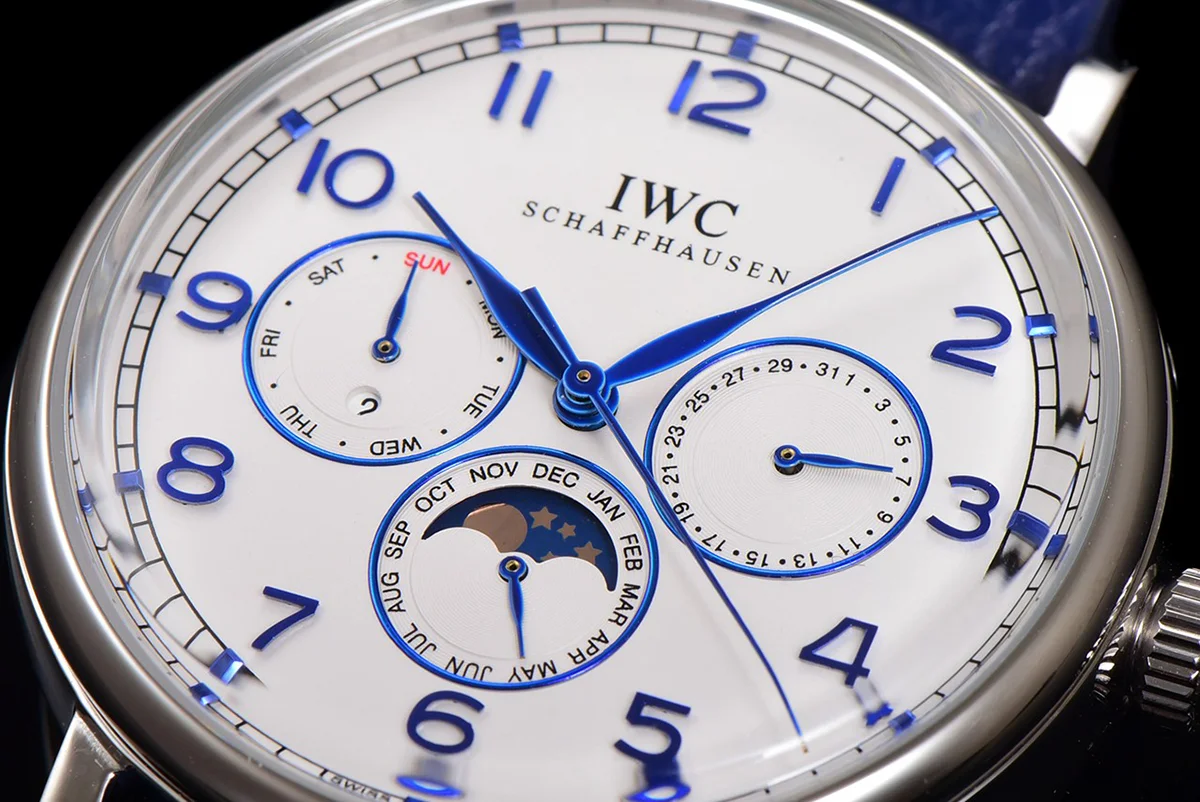Portofino Perpetual Calendar IW3446 White Dial in Steel