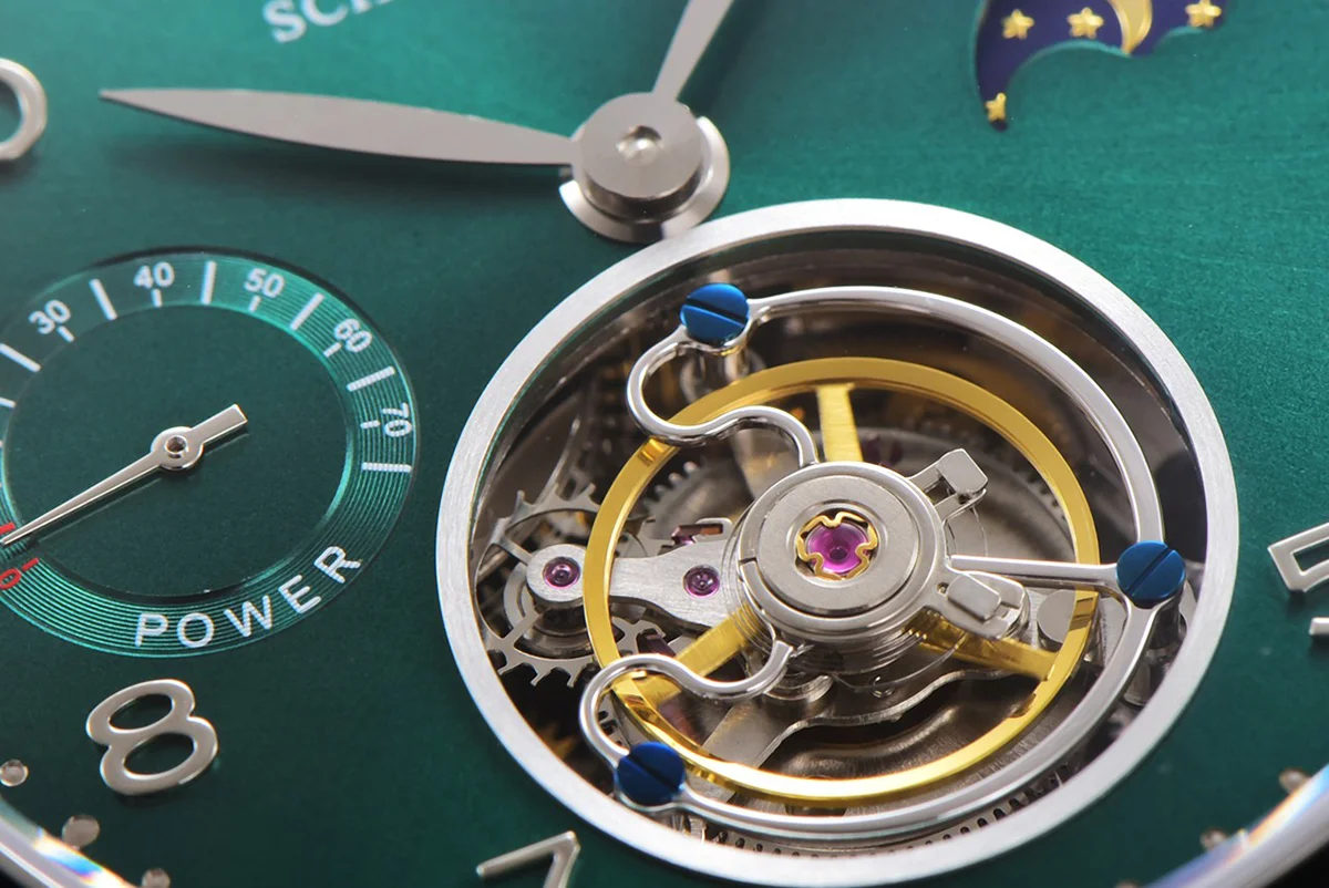 Portugese Tourbillon Green Dial on Steel