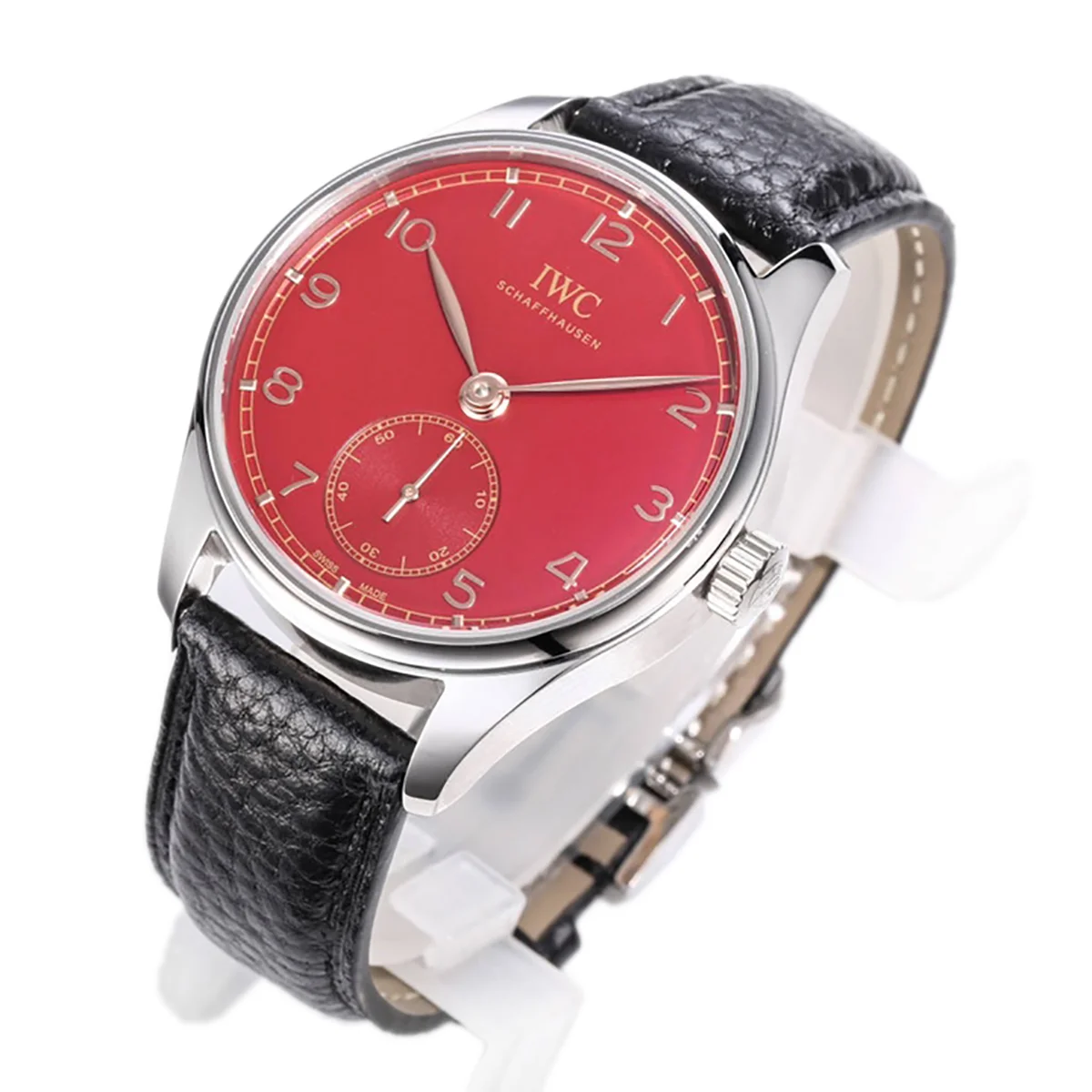 Portugieser Automatic 40 IW3583 Red Dial in Steel