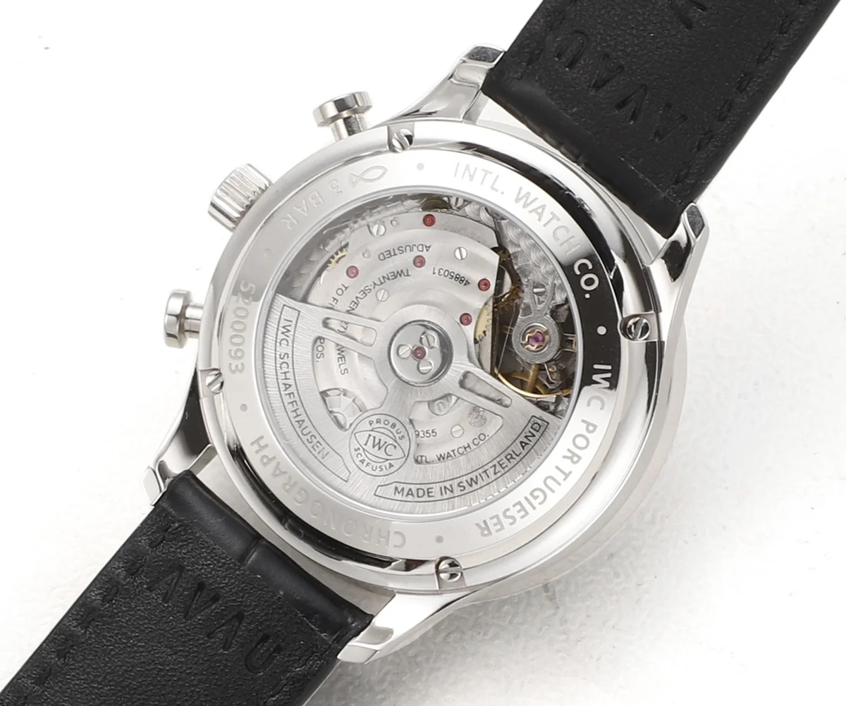 Portugieser Chronograph IW371615 Green Dial in Steel