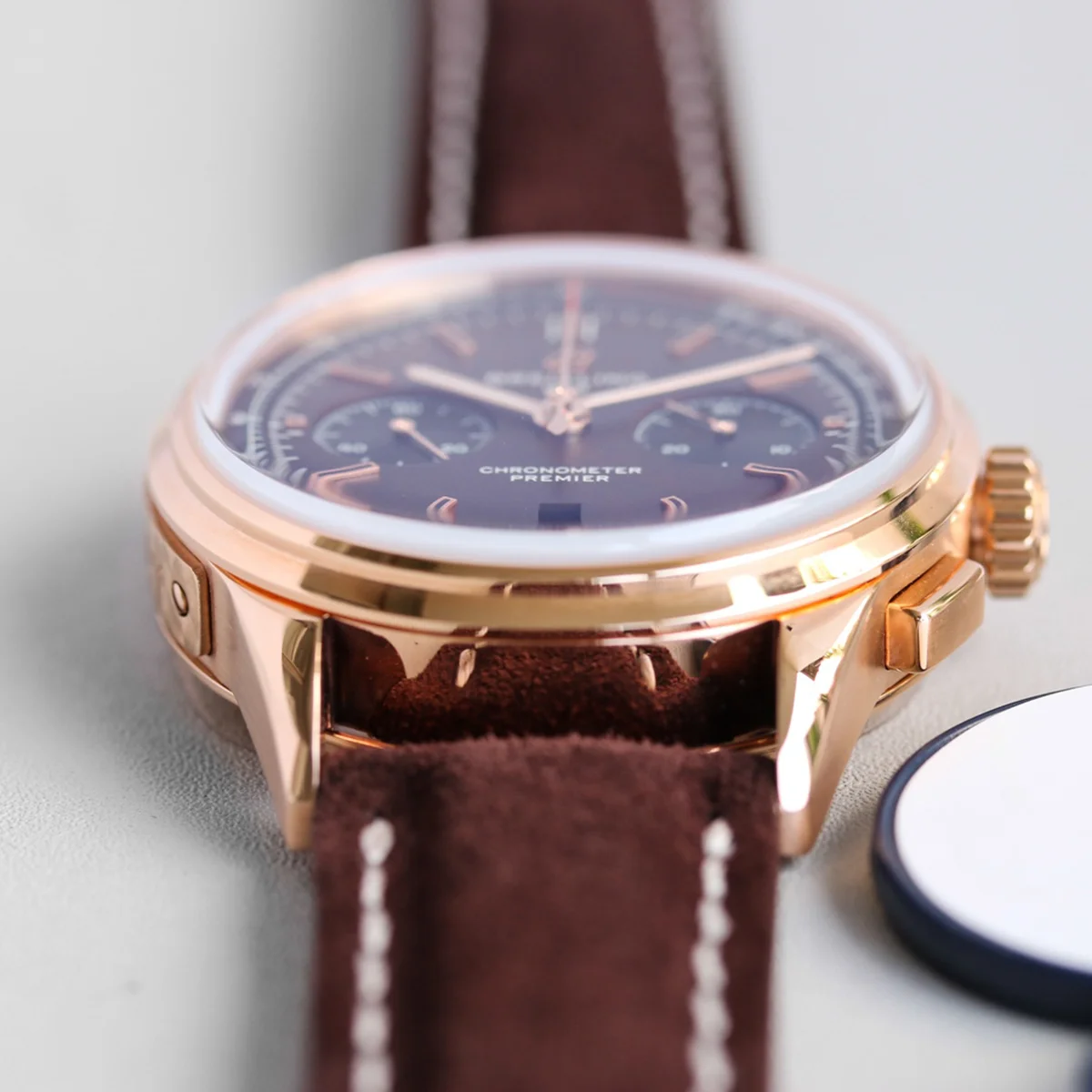 Premier B01 Chronograph 42 Bentley Centenary Brown Dial in Red Gold Ref. RB01181A1Q1X1