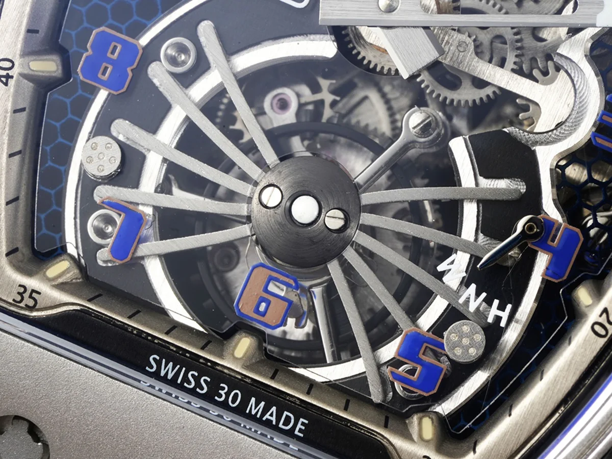 RM 021-01 Tourbillon Aerodyne on Black Rubber Strap