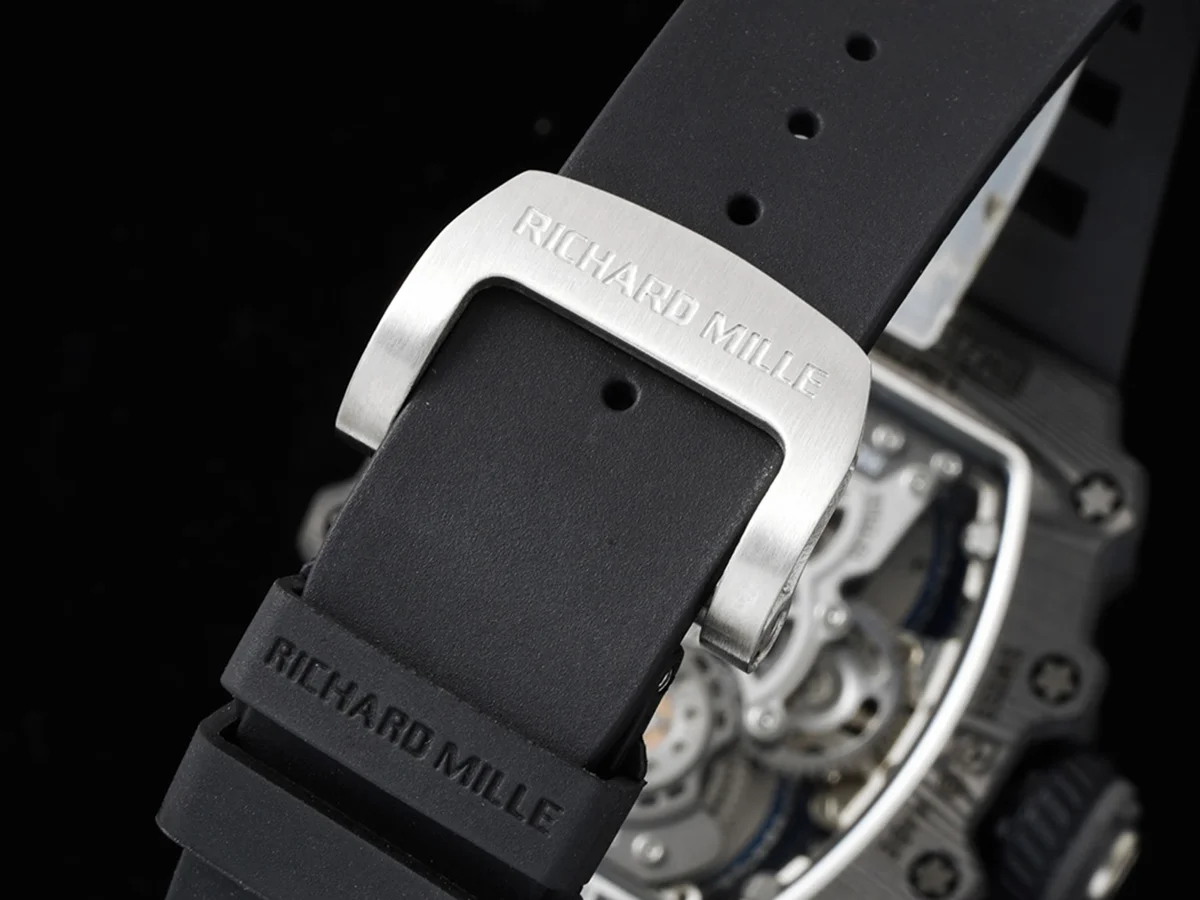 RM 021-01 Tourbillon Aerodyne on Black Rubber Strap