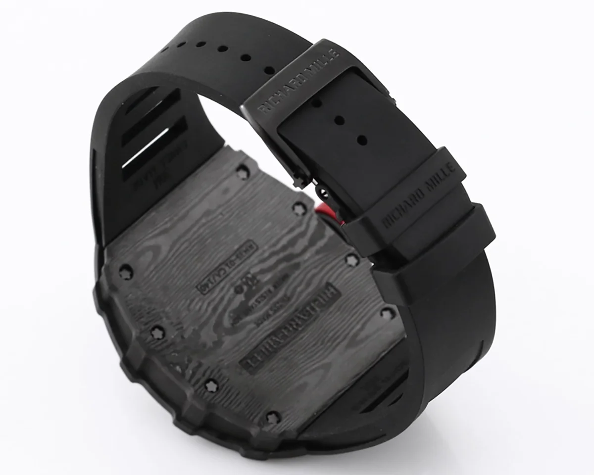 RM 035-01 Rafael Nadal NTPT Carbon on Black Rubber Strap