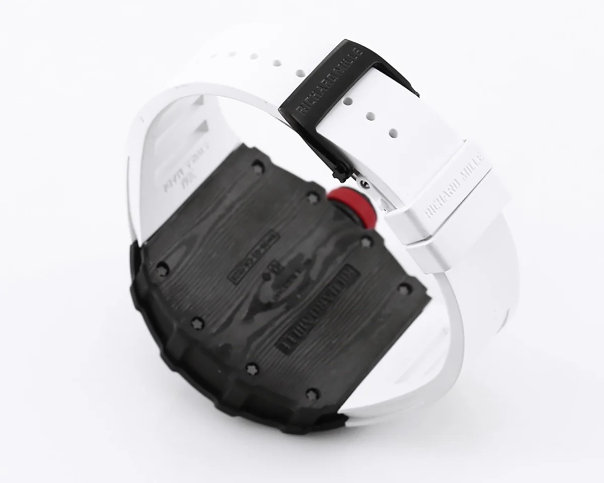 RM 035-01 Rafael Nadal NTPT Carbon White Rubber Strap