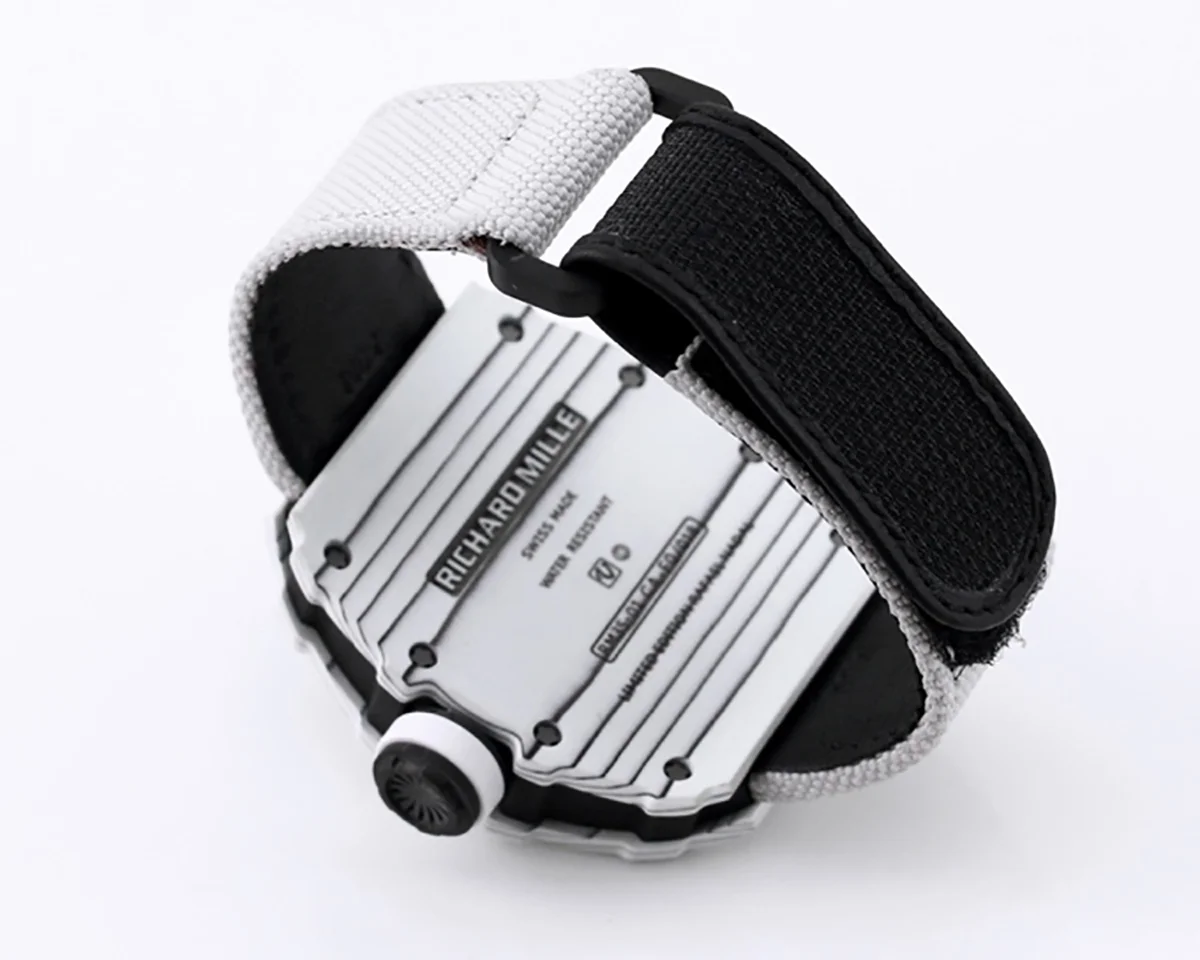 RM 035-01 Rafael Nadal White NTPT on White Nylon Strap