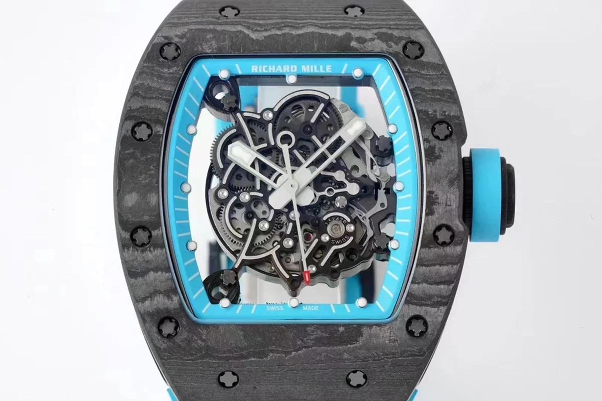 RM 055 Bubba Watson “Yas Marina Circuit” NTPT on Blue Rubber Strap RMUL2