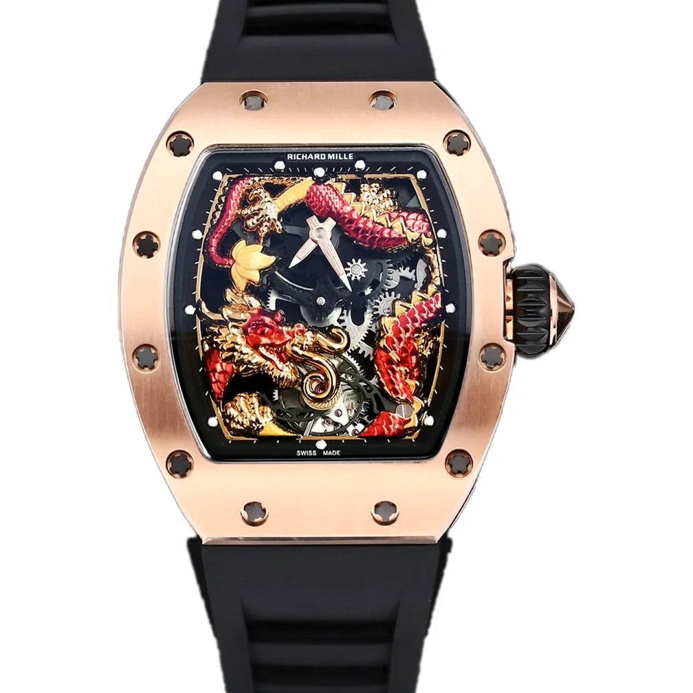RM 057 Tourbillon Dragon in Rose Gold