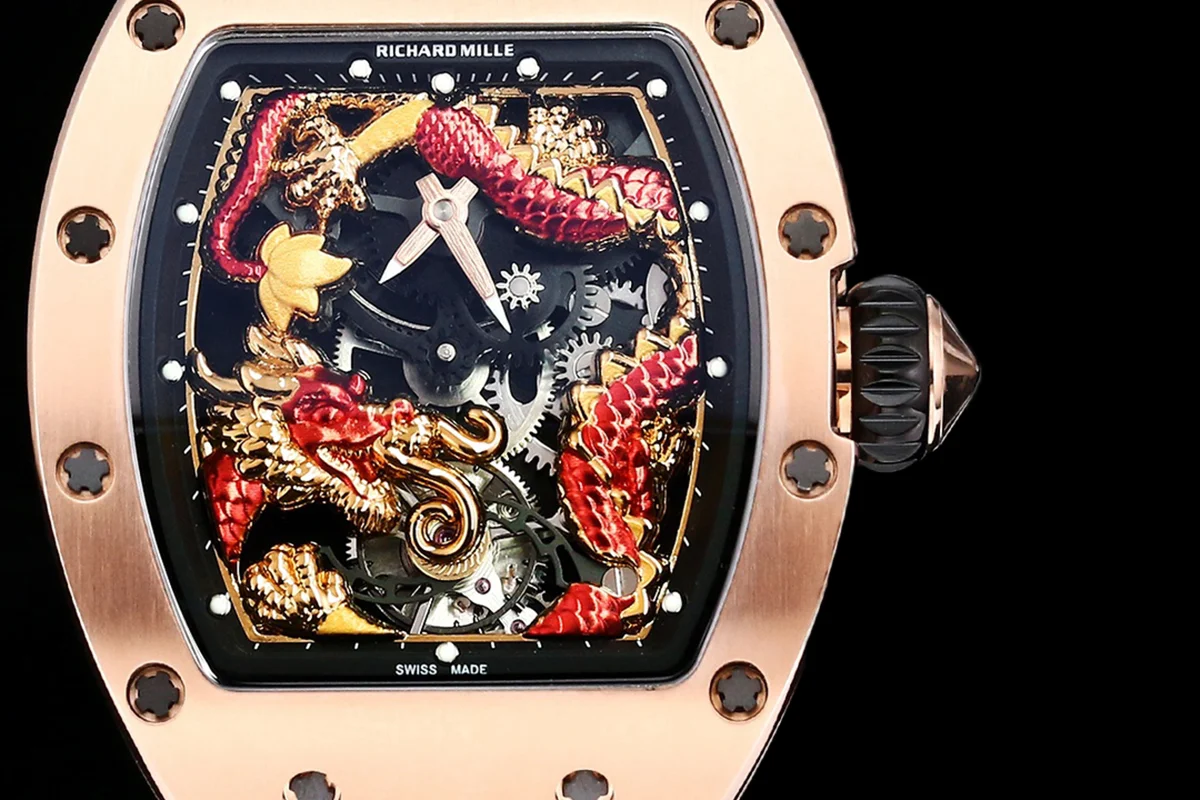 RM 057 Tourbillon Dragon in Rose Gold