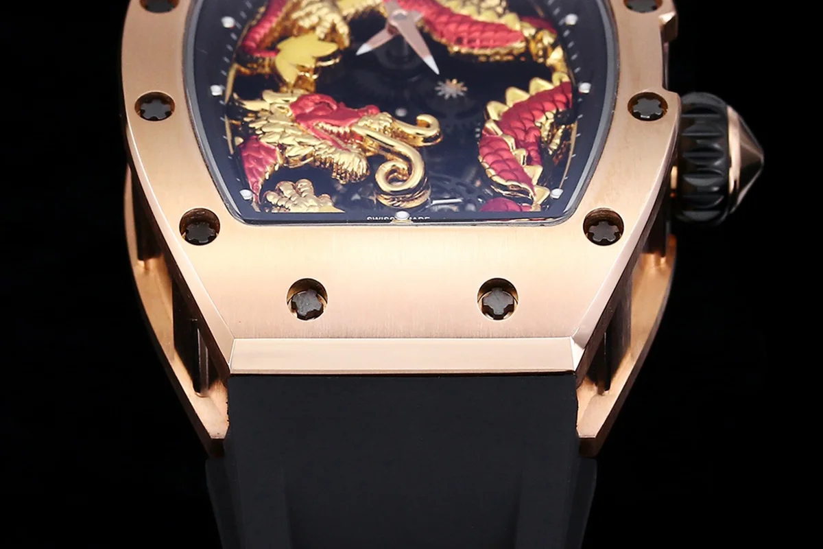 RM 057 Tourbillon Dragon in Rose Gold