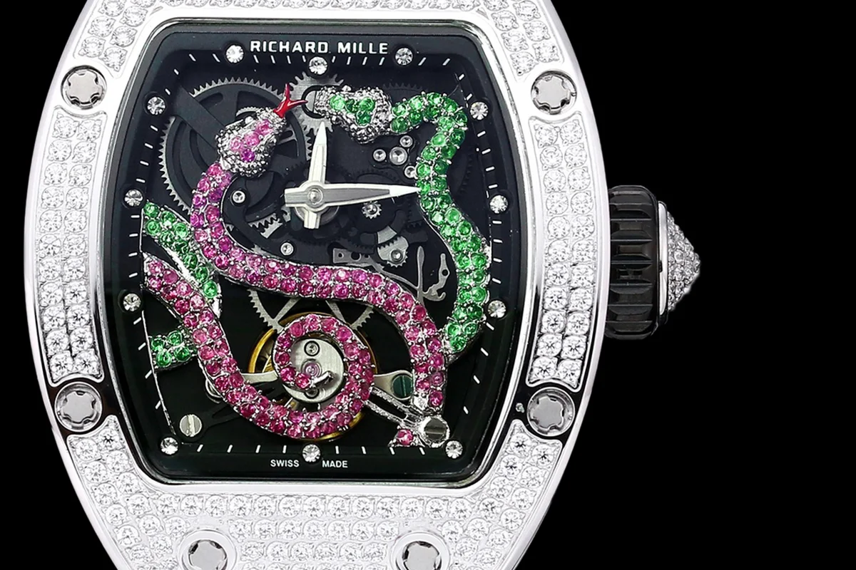 RM026-01 Tourbillon Serpent in Steel with Diamond Bezel