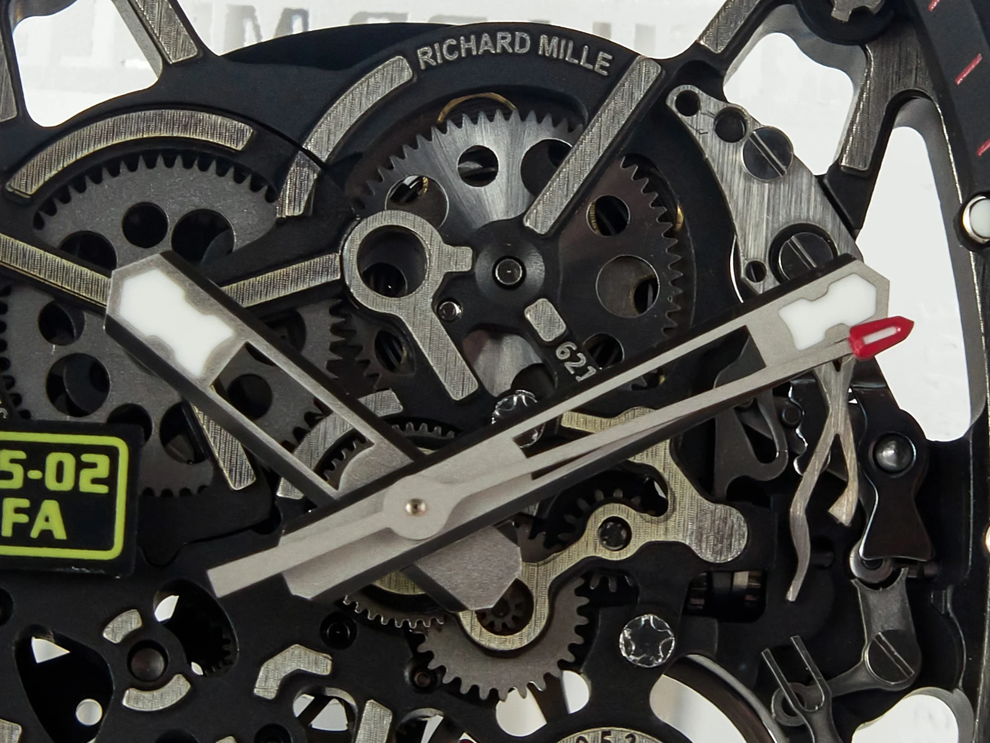 RM035 TRANSPARENT SONIC Best Edition Skeleton Dial on White Rubber Strap Clone RMUL2 V2