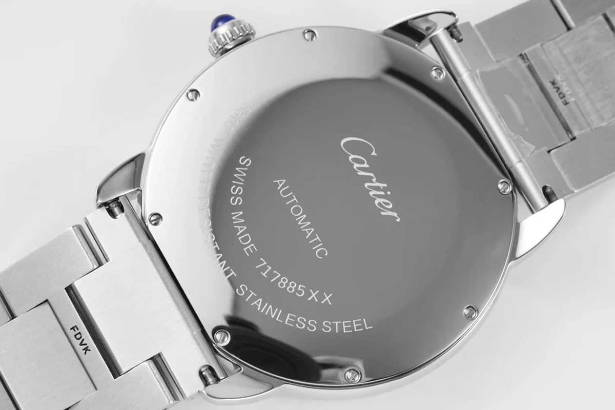 Ronde Solo de Cartier 42mm Automatic Blue Dial in Steel Ref. WSRN0023