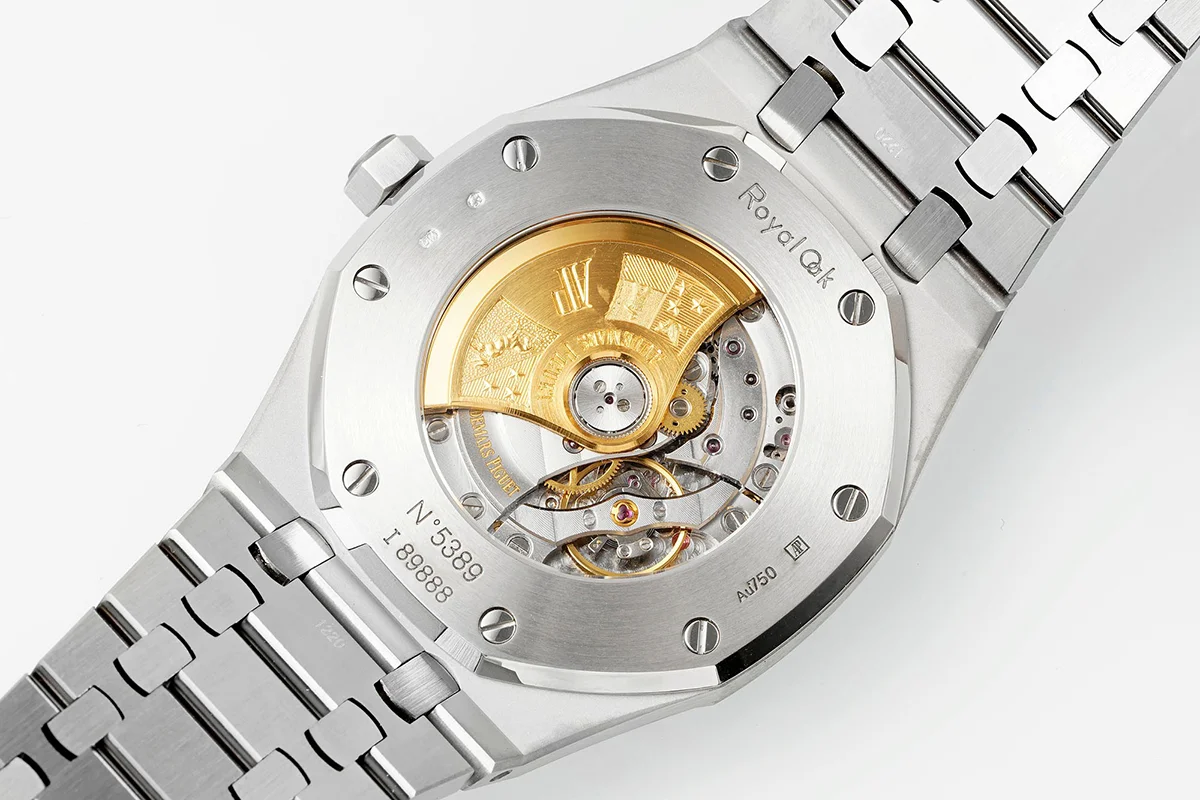 Royal Oak 15450ST 37mm Grey Dial in Frosted Gold