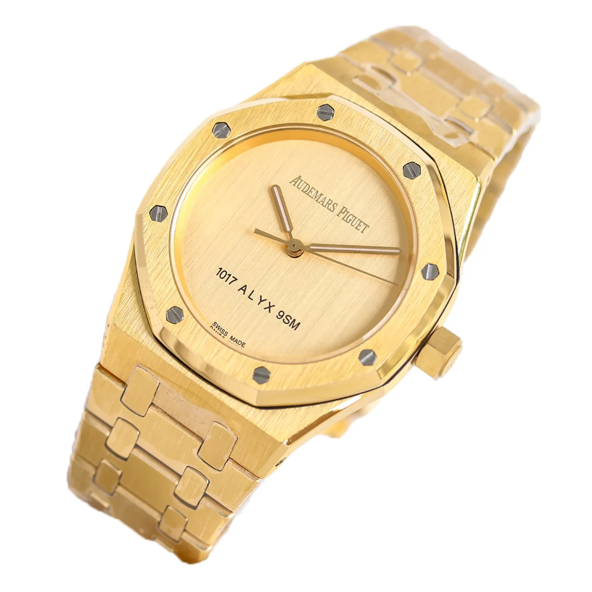 Royal Oak 15550BA Champagne Dial 1017 ALYX 9SM in Yellow Gold