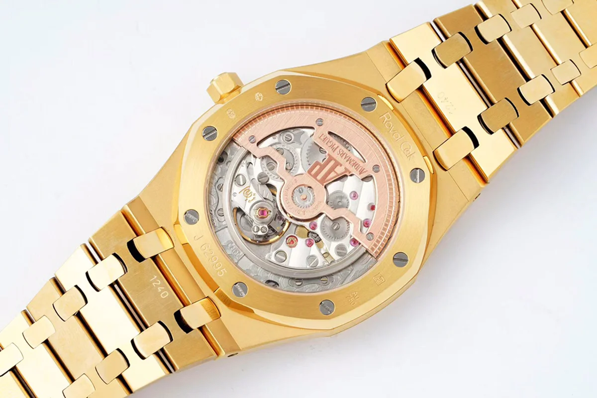 Royal Oak 16202 39mm Smoked Yellow Dial in Yellow Gold
