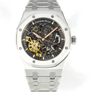 Royal Oak 41mm Skeleton 15407 SS ZF 1:1 Best Edition Skeleton Dial on SS Bracelet A3132