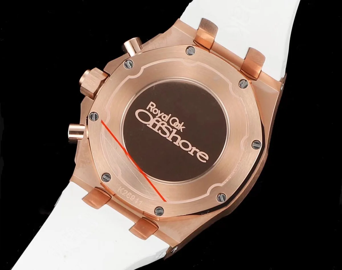Royal Oak Offshore Selfwinding Chronograph 37mm White Dial in Rose Gold