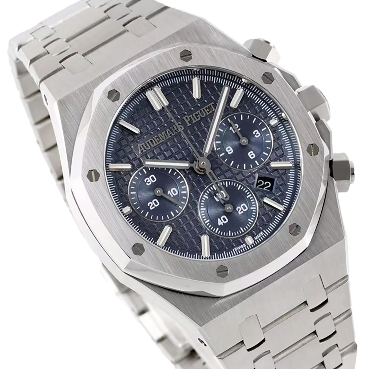 Royal Oak Self-Winding Chronograph Blue Dial in Steel
