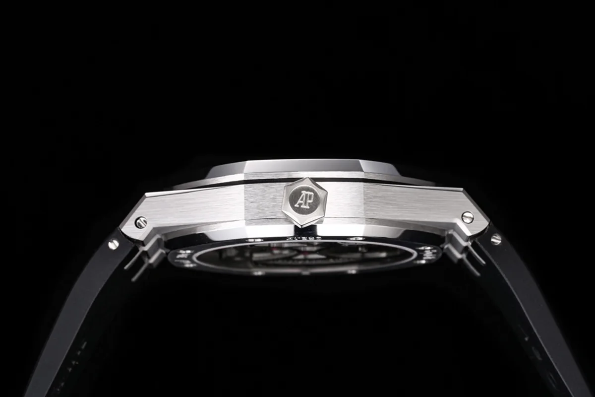 Royal Oak Tourbillon Extra-Thin Tiffany Blue Dial in Steel on Rubber Strap