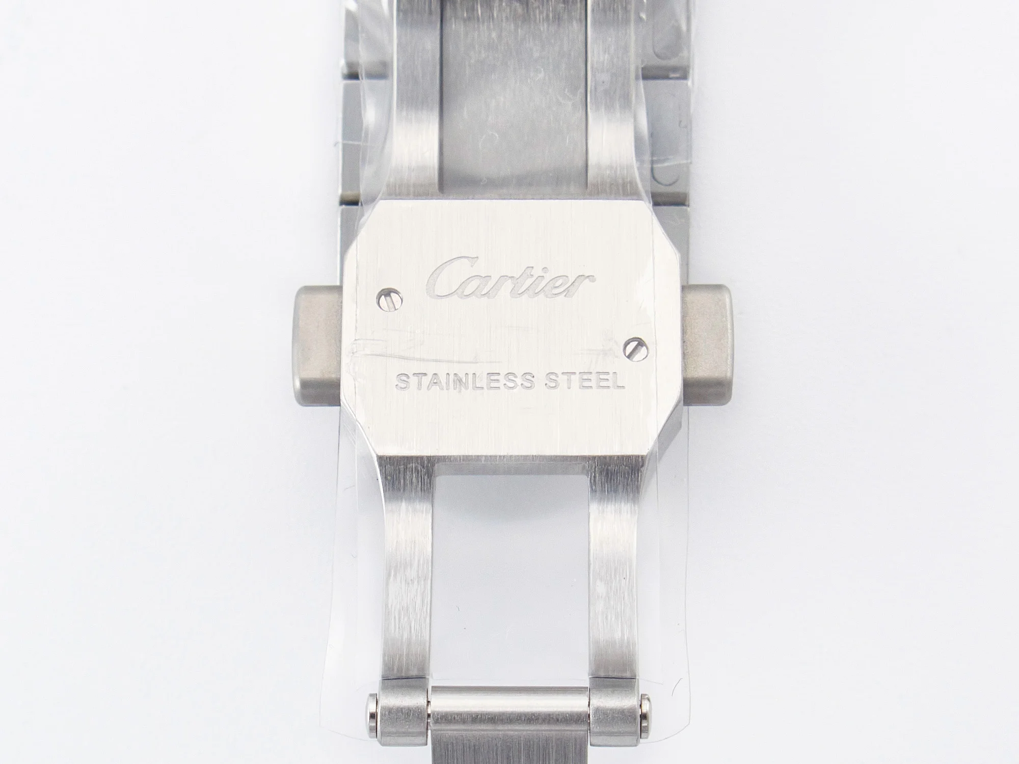 Santos de Cartier 35mm SS 2018 BVF 1:1 Best Edition White Dial on SS SmartLinks Bracelet MIYOTA 9015 V2