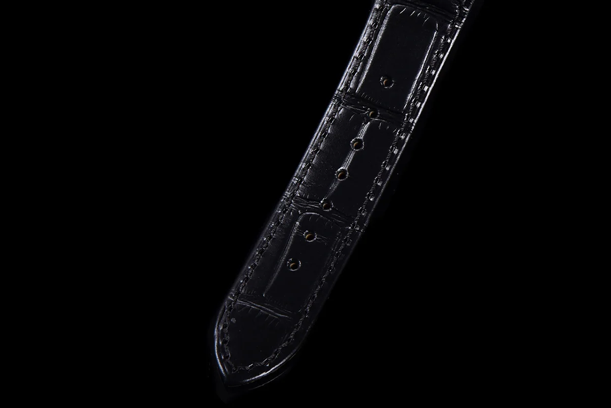 Santos-Dumont (Extra-Large) Silver Dial in Steel/Rose Gold on Black Leather Strap Ref. W2SA0017