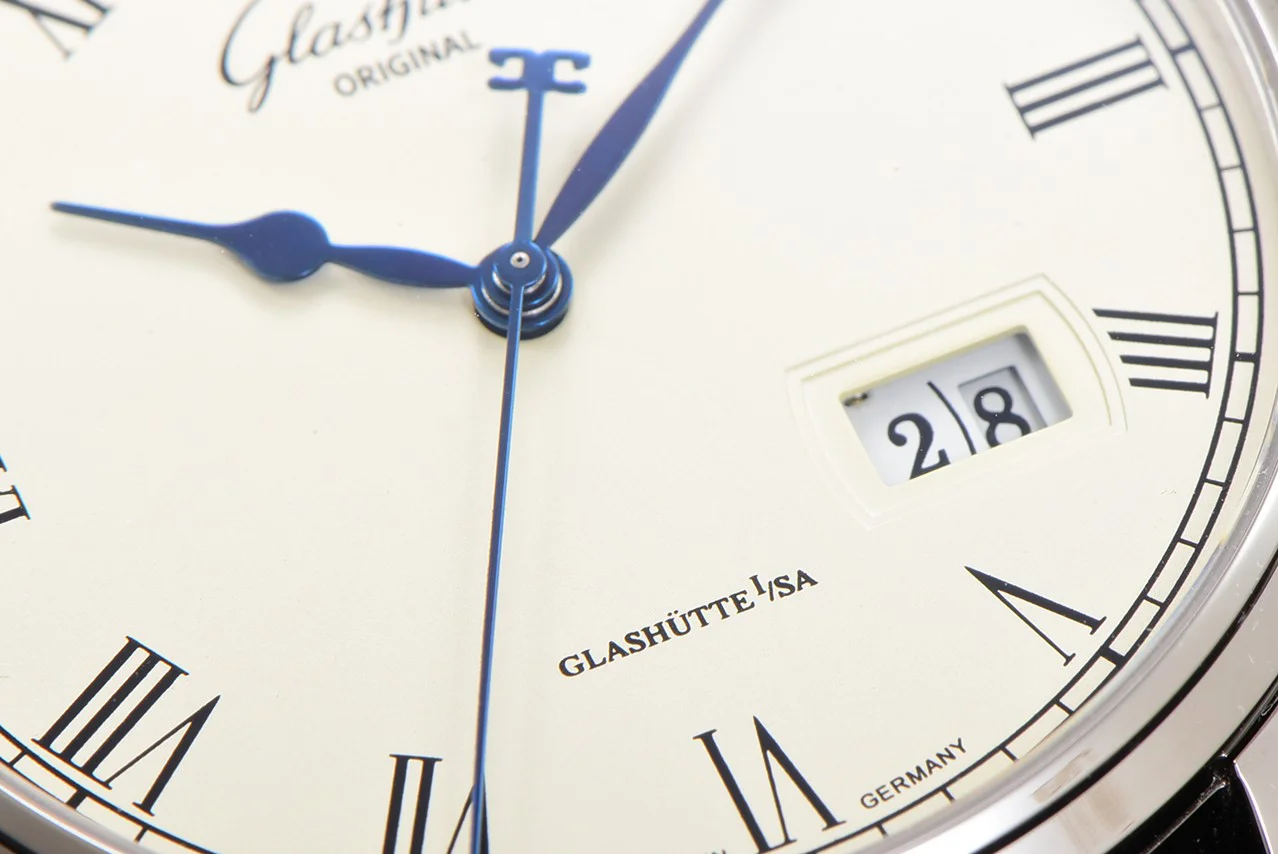 Senator White Dial in Steel
