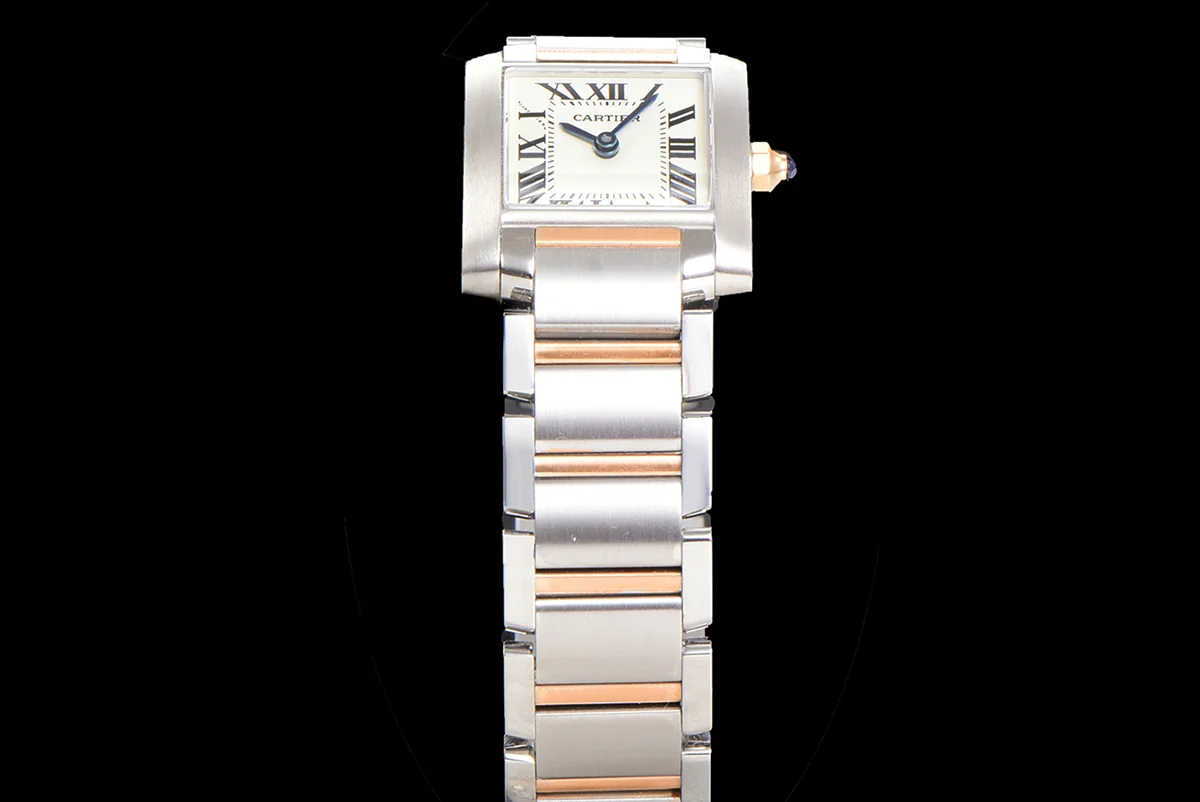 Tank Francaise Watch Small Steel/Rose Gold