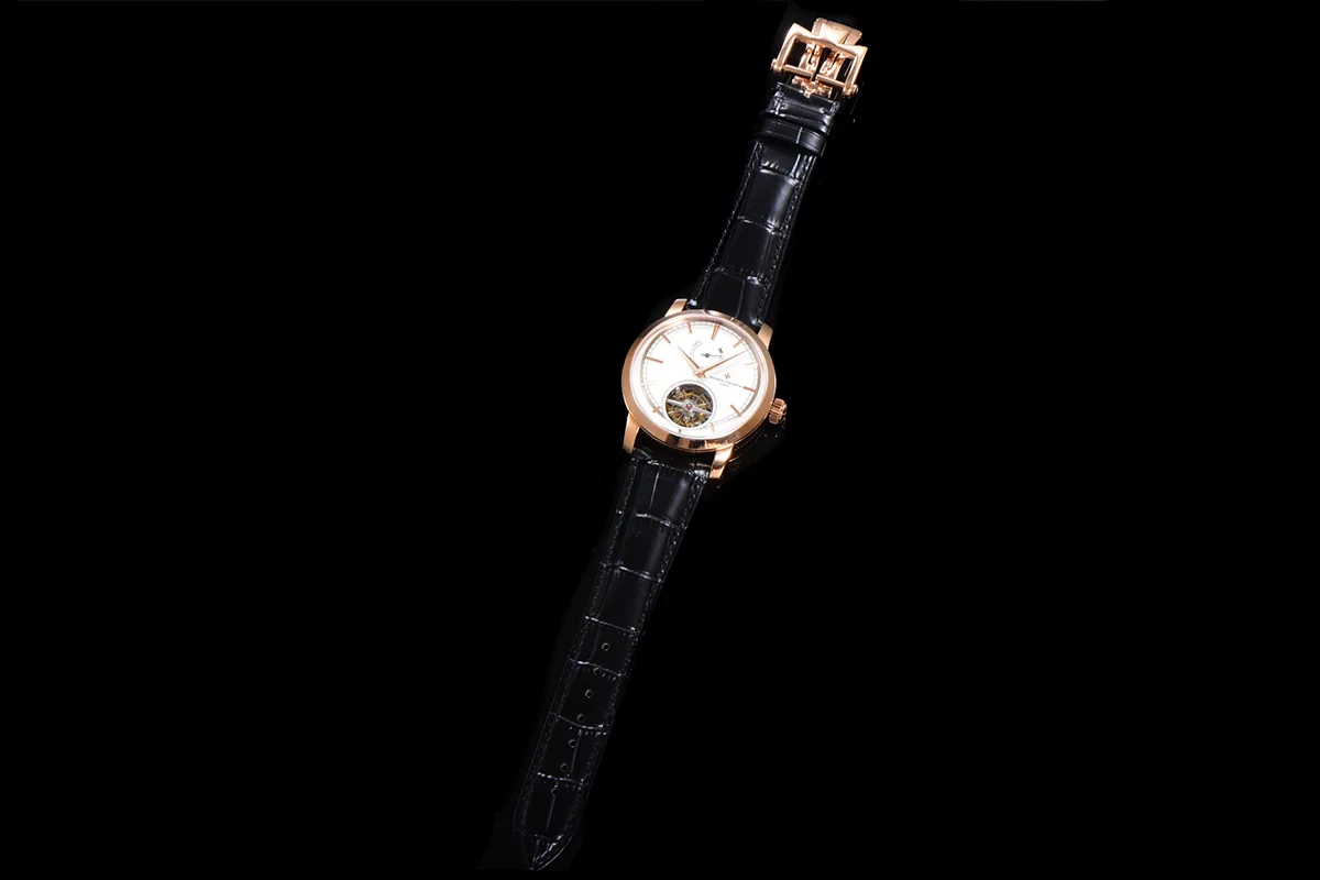 Traditionelle 14-Day Tourbillon White Dial in Rose Gold