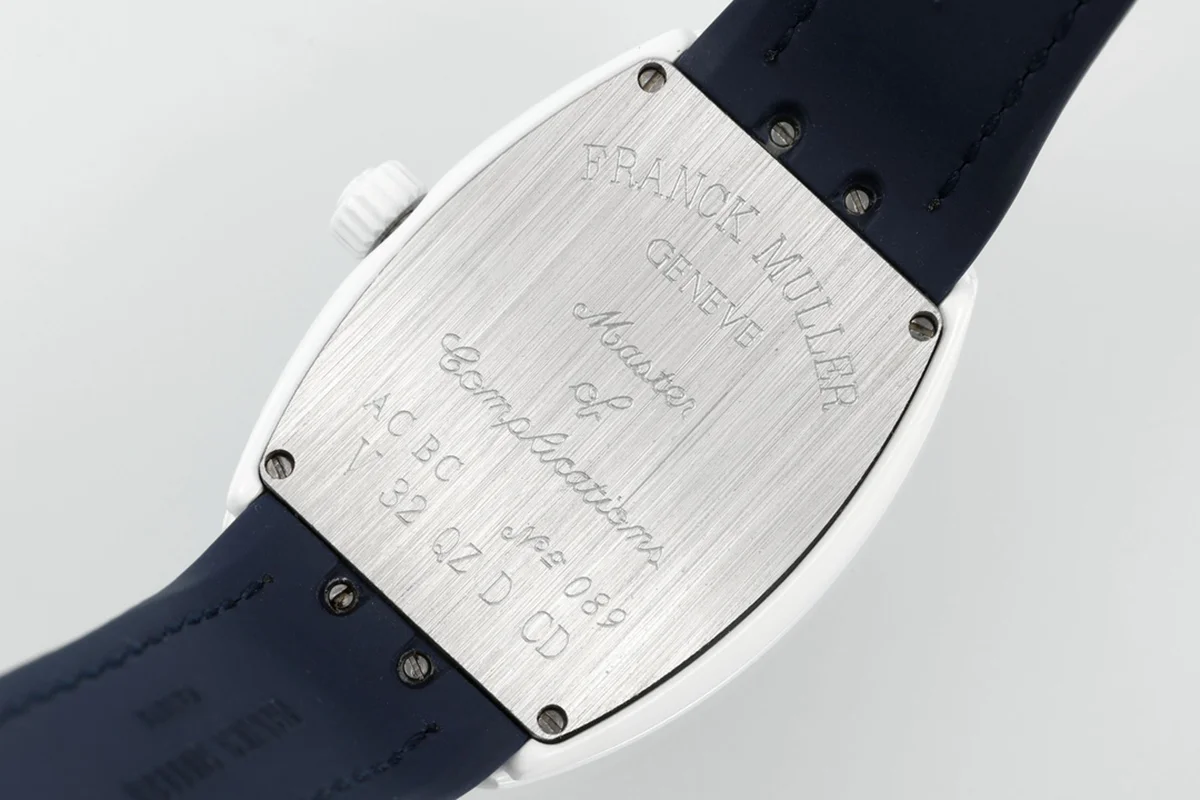Vanguard Moonphase V32 Blue Dial in Ceramic on Pink Strap