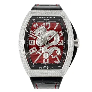 Vanguard Yachting Dragon V45YT Red Dial with Diamond Bezel