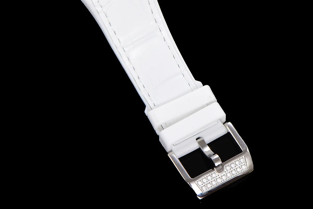 Vanguard Yachting White Dial V45 with Colourful Markers and Diamond Bezel