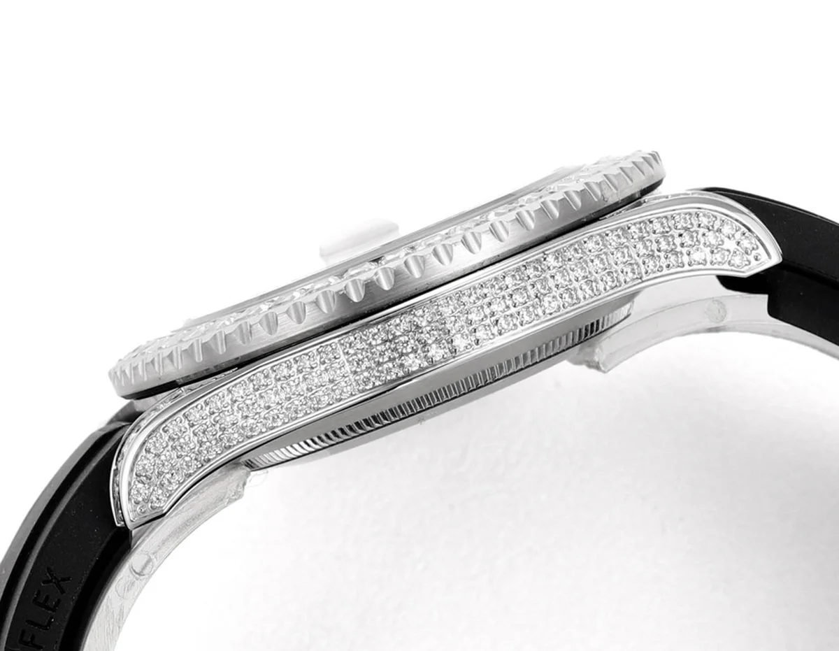 Yacht Master 40 Grey Dial with White Diamond Bezel