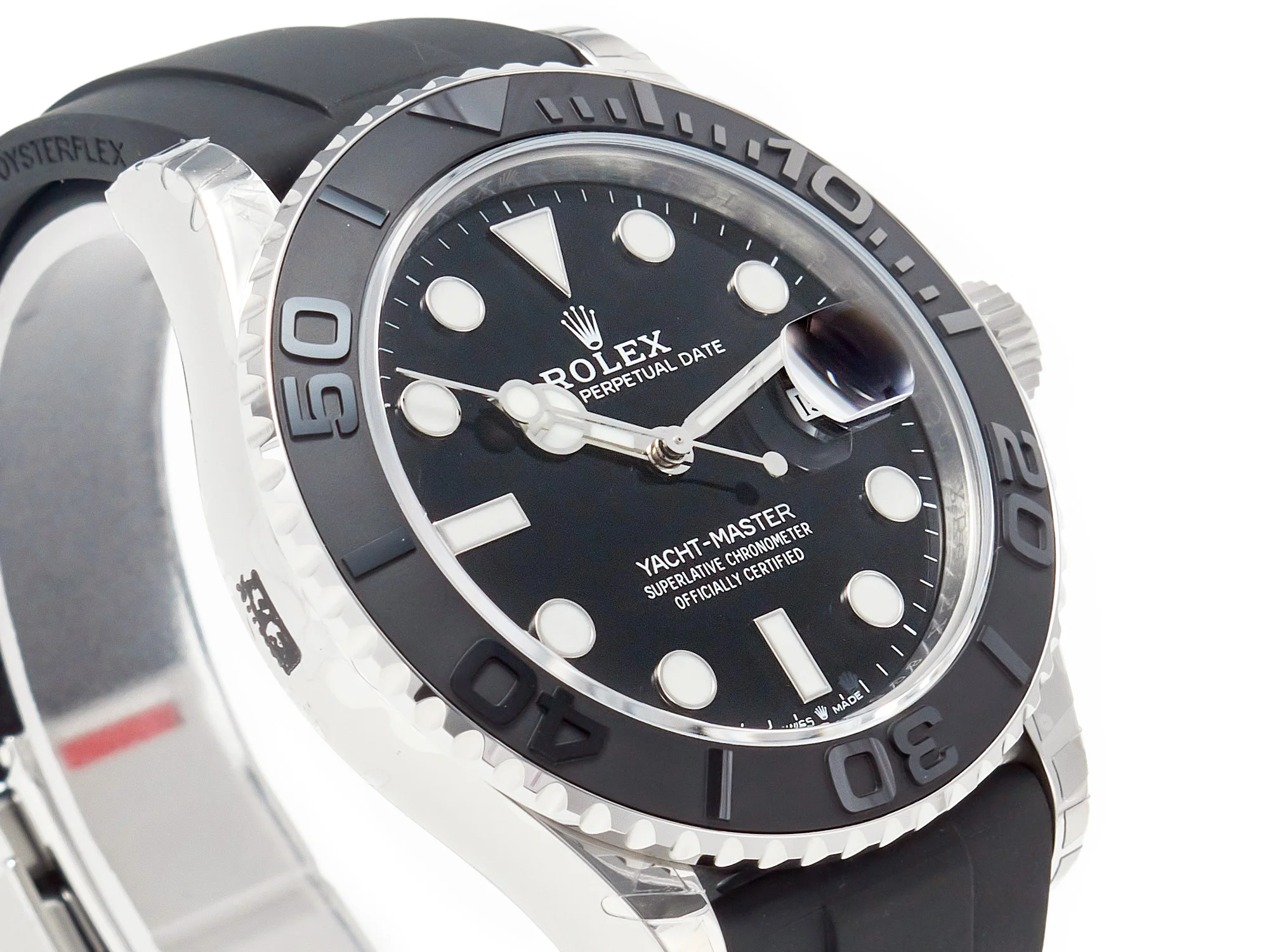 Yacht-Master 42mm 226659 VSF 1:1 Best Edition 3D Black Ceramic Bezel on Black Rubber Strap VS3235